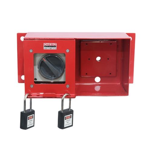 [EZM.1341011] Loto Box Horizontal Include Switch Button + 2 Padlock - Hitam