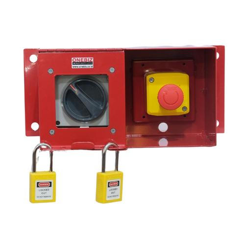 [EZM.1341019] Loto Box Assy/Device Heavy Duty Horizontal Complete - Kuning