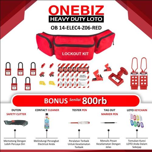 [EZM.1341057] Breaker Lockout Tagout Kit Electrical Loto Safety Padlock Set TYPE 4