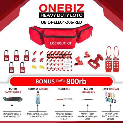 [EZM.1341096] Lockout Tagout Kit Electrical Loto Safety Padlock Set LOTO Set TYPE 4