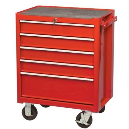 [EZM.1341198] Kennedy-Pro KEN5945540K Roller Cabinet, Classic Range, Red, Steel, 5-Drawers, 890 x 690 x 460mm, 145kg Capacity