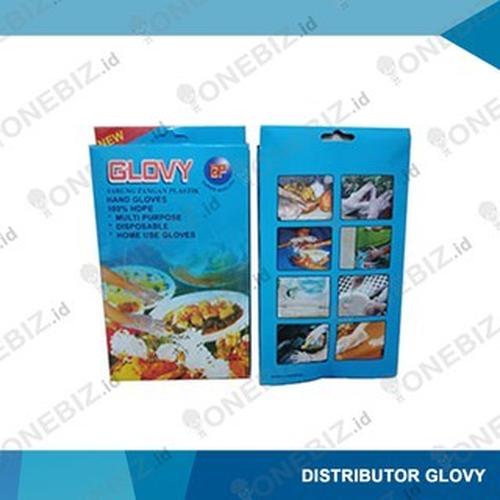 [EZM.1341319] Sarung Tangan Plastik Glovy, 100 pcs per pack
