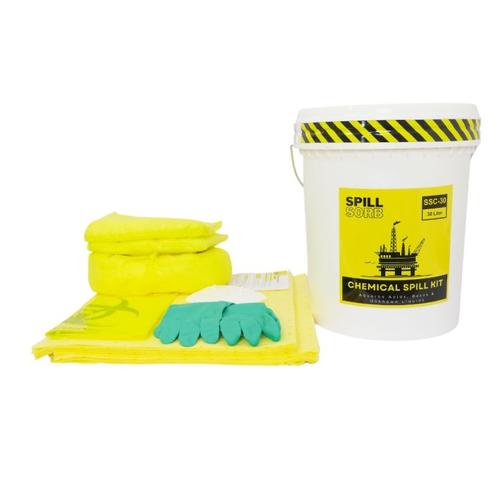[EZM.1341427] Penyerap Cairan Kimia 8 Gallon Chemical Spill Kit Spill Sorb 30 Liter Spill Kit Chemical