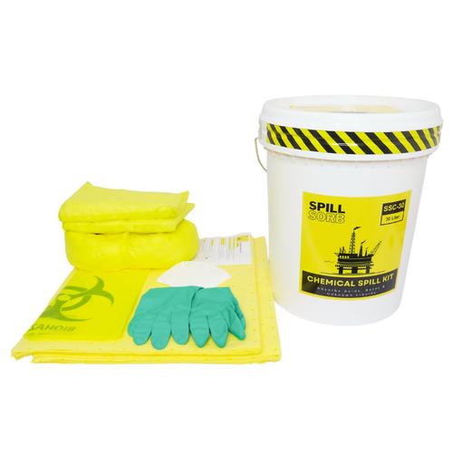 [EZM.1341428] Chemical Spill Kit Spill Sorb 30 Liter Penyerap Cairan Kimia 8 Gallon Spill Kit Kimia