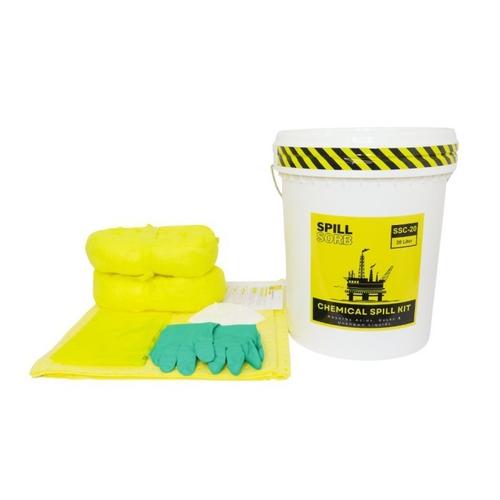 [EZM.1341435] Spill Kit Penyerap Cairan Kimia 20 Liter 5 Gallon Chemical Spill Kit Spill Sorb 20 L