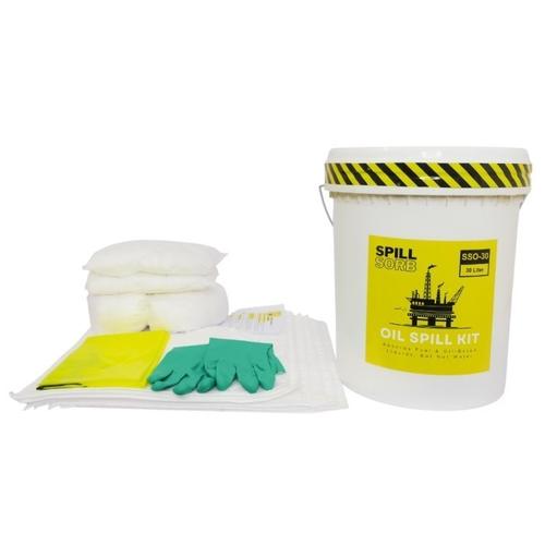 [EZM.1341454] Penyerap Tumpahan Oli Minyak Bensin 8 Galon Oil Spill Kit Spill Sorb 30 Liter