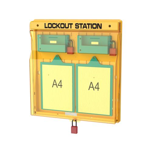 [EZM.1341512] ONEBIZ Lockout Station OB 14-BDB208(W) 650mm×590mm×95mm without Componentss