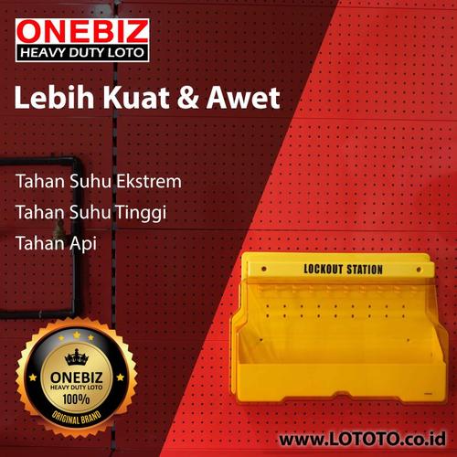 [EZM.1341522] ONEBIZ Padlock Stations 8 Padlocks OB 14-BDB103 COMBINED LOCKOUT STATION