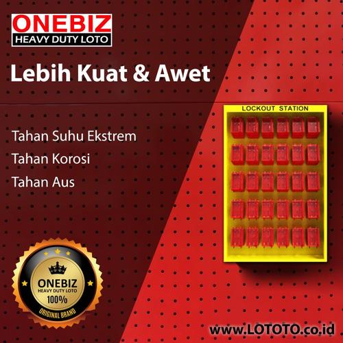 [EZM.1341535] ONEBIZ Lockout Kit Station OB 14-BDB4-30 850L×1350H×150W Contain 30 Boxes