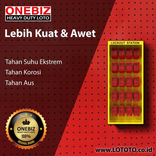 [EZM.1341536] ONEBIZ Lockout Kit Station OB 14-BDB4-20 600L×1350H×150W Contain 20 Boxes