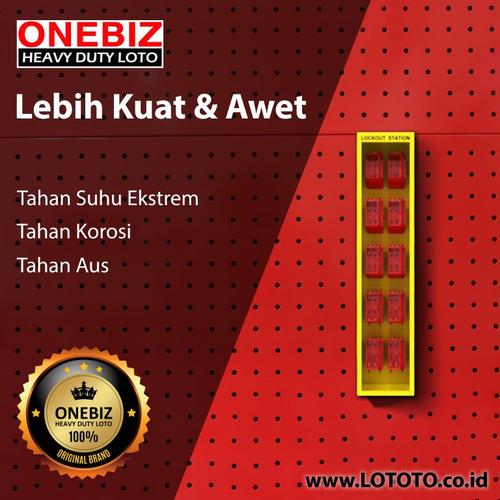 [EZM.1341537] ONEBIZ Lockout Kit Station OB 14-BDB4-10 320L×1350H×150W Contain 10 Boxes