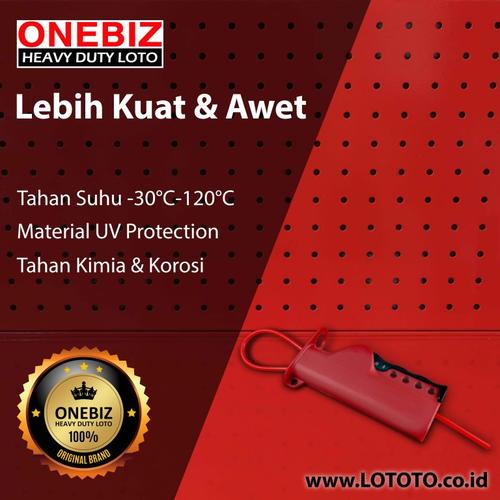 [EZM.1341577] ONEBIZ Cable Lockout OB 14-BDL12-2 Stainless Steel Cable Dia. 5mm Length 2.5m