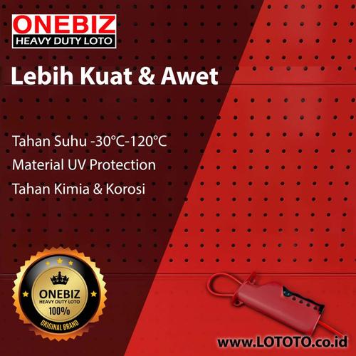[EZM.1341578] ONEBIZ Cable Lockout OB 14-BDL12-1 Insulated Cable Dia. 3.2mm Length 2.5m