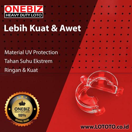 [EZM.1341583] ONEBIZ Cylinder Tank Lockout OB 14-BDQ21T For Valve Stem Hole Of 32mm Transparent