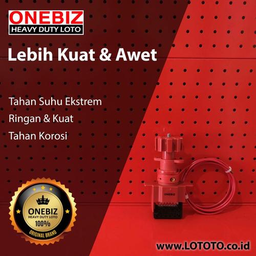 [EZM.1341687] ONEBIZ Universal Valve Lockout OB 14-BDF33 Studdle Height 170mm Cable 3.2mmD × 2.4mL Suitable For Handle Witdth ≤4cm Handle Thickness ≤2.8cm