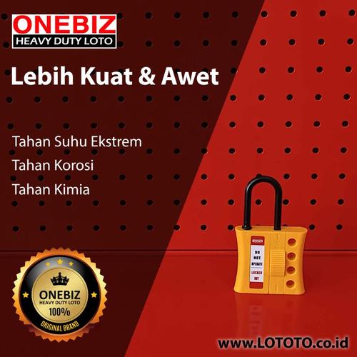 [EZM.1341732] ONEBIZ Nylon Lockout HASP OB 14-BDK46 Shackle Diameter 6mm x 61mm × 107mm