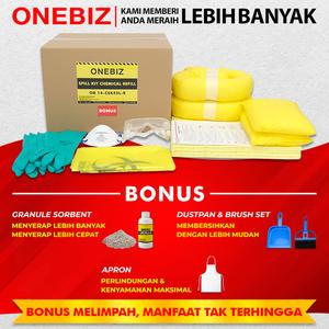[EZM.1341827] Chemical Spill Kit 45 Liter Penyerap Cairan Kimia 12 Gall Refill