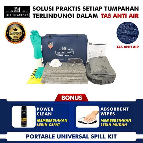 [EZM.1341889] Universal Spill Kit 30 Liter Kemasan Tas Anti Air Universal Spill Kit With Bag 30L