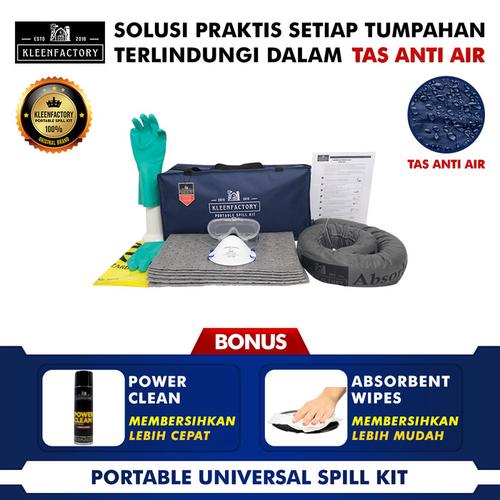 [EZM.1341905] KLEENFACTORY Universal Spill Kit 15 Liter With Bag Universal Spill Kit Tas 15 Liter