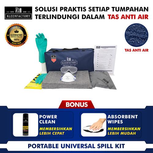 [EZM.1341910] KLEENFACTORY Universal Spill Kit 10 Liter With Bag Universal Spill Kit Tas 10 Liter