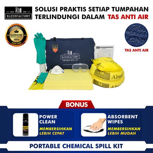 [EZM.1341925] KLEENFACTORY Chemical Spill Kit 35 Liter With Bag Chemical Spill Kit Tas 35 Liter