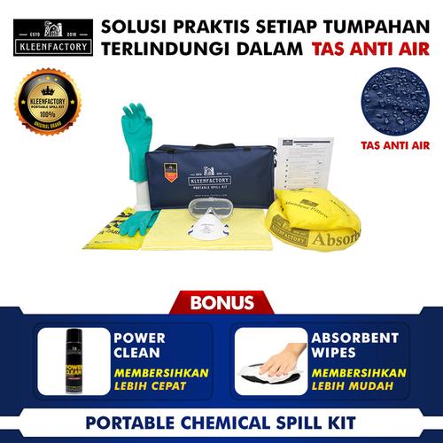 [EZM.1341940] KLEENFACTORY Chemical Spill Kit 20 Liter With Bag Chemical Spill Kit Tas 20 Liter