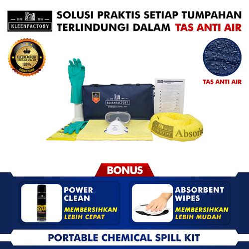 [EZM.1341945] KLEENFACTORY Chemical Spill Kit 15 Liter With Bag Chemical Spill Kit Tas 15 Liter