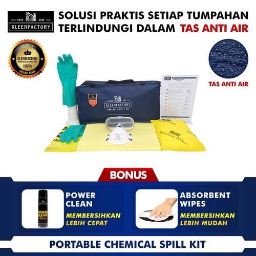[EZM.1341948] Portable Chemical Spill Kit 10 Liter Kemasan Tas Anti Air Bag Chemical Spill Kit