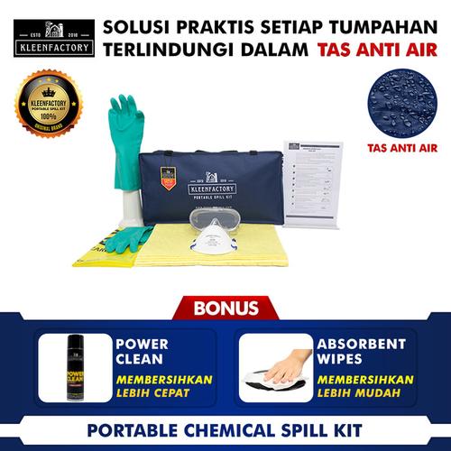[EZM.1341955] KLEENFACTORY Chemical Spill Kit 5 Liter With Bag Chemical Spill Kit Tas 5 Liter