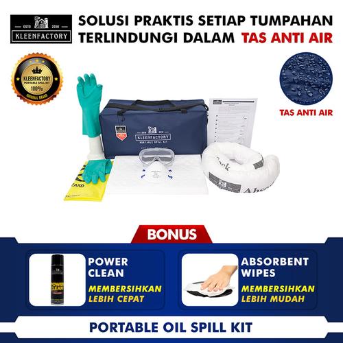 [EZM.1341995] KLEENFACTORY Oil Spill Kit 15 Liter With Bag Oil Spill Kit Tas 15 Liter