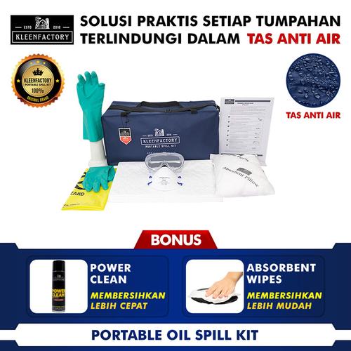 [EZM.1342000] KLEENFACTORY Oil Spill Kit 10 Liter With Bag Oil Spill Kit Tas 10 Liter