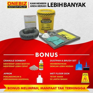 [EZM.1342032] Penyerap Tumpahan Universal 4 Galon Maintenance Spill Kit 15 Liter