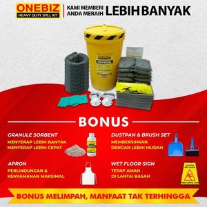 [EZM.1342045] Penyerap Cairan Universal 53 Gallon Maintenance Spill Kit 200 Liter