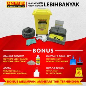 [EZM.1342076] Maintenance Spill Kit 70 Liter Penyerap Cairan Universal 18 Gallon