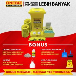 [EZM.1342103] Spill Kit Industri Penyerap Cairan Kimia 240 Liter 63 Gallon