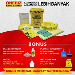 [EZM.1342122] Penyerap Tumpahan Kimia 5 Galon Chemical Spill Kit 20 Liter