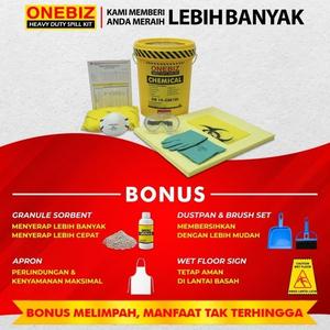 [EZM.1342132] Spill Kit Industri Penyerap Cairan Kimia 10 Liter 3 Gallon