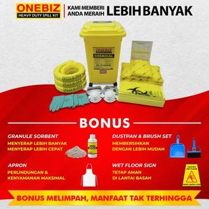 [EZM.1342155] Penyerap Tumpahan Kimia 24 Galon Chemical Spill Kit 90 Liter