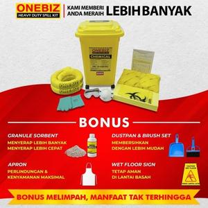 [EZM.1342175] Penyerap Tumpahan Kimia 13 Galon Chemical Spill Kit 50 Liter