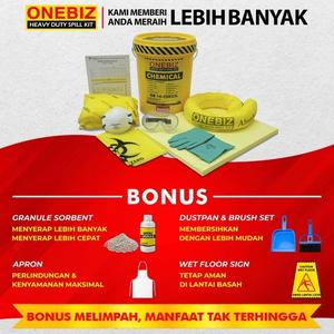 [EZM.1342191] Spill Kit Industri Penyerap Cairan Kimia 25 Liter 7 Gallon