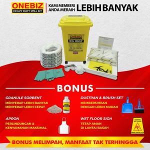 [EZM.1342208] Oil Spill Kit 75 Liter Penyerap Cairan Minyak 20 Gallon
