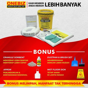 [EZM.1342226] Spill Kit Industri Penyerap Tumpahan Minyak Oli Bensin 15 Liter 4 Gallon
