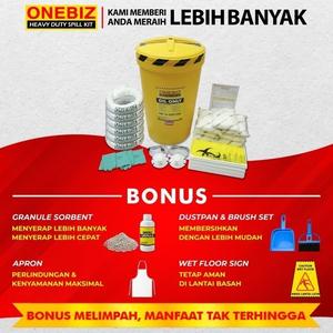 [EZM.1342238] Penyerap Tumpahan Minyak Oli Bensin 40 Galon Oil Spill Kit 150 Liter