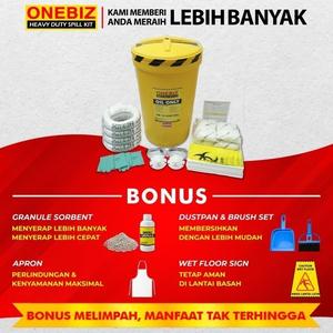 [EZM.1342242] Penyerap Tumpahan Minyak Oli Bensin 27 Galon Oil Spill Kit 100 Liter