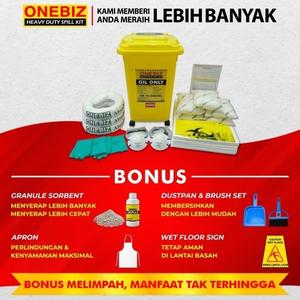 [EZM.1342246] Penyerap Tumpahan Minyak Oli Bensin 24 Galon Oil Spill Kit 90 Liter