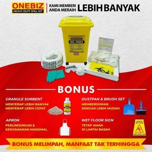 [EZM.1342258] Penyerap Tumpahan Minyak Oli Bensin 16 Galon Oil Spill Kit 60 Liter