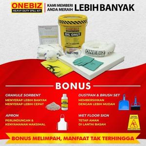[EZM.1342266] Penyerap Tumpahan Minyak Oli Bensin 11 Galon Oil Spill Kit 40 Liter