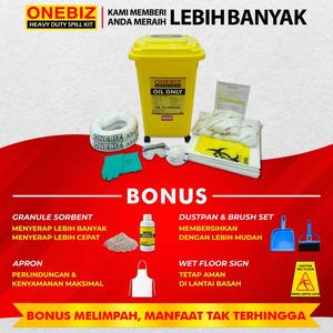 [EZM.1342284] Oil Spill Kit 60 Liter Penyerap Cairan Minyak 16 Gallon
