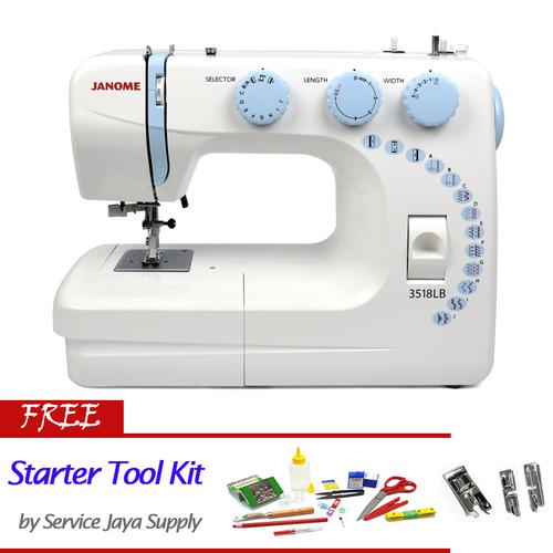 [EZM.1350213] Mesin Jahit JANOME 3518LB / 3518 LB Portable Multifungsi