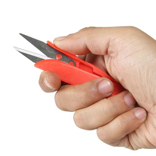[EZM.1350486] Gunting Potong Benang Kain Bahan - Gunting Cekris Golden Eagle TC100 - Merah